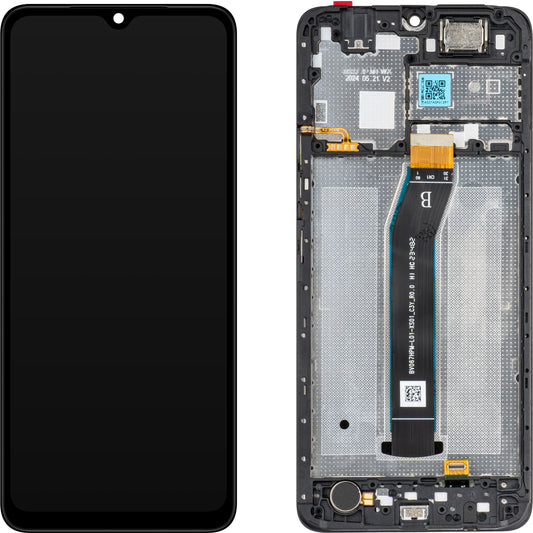 Zaslon s dodirnim ekranom MP kompatibilan s Xiaomi Redmi A3, s okvirom, crni