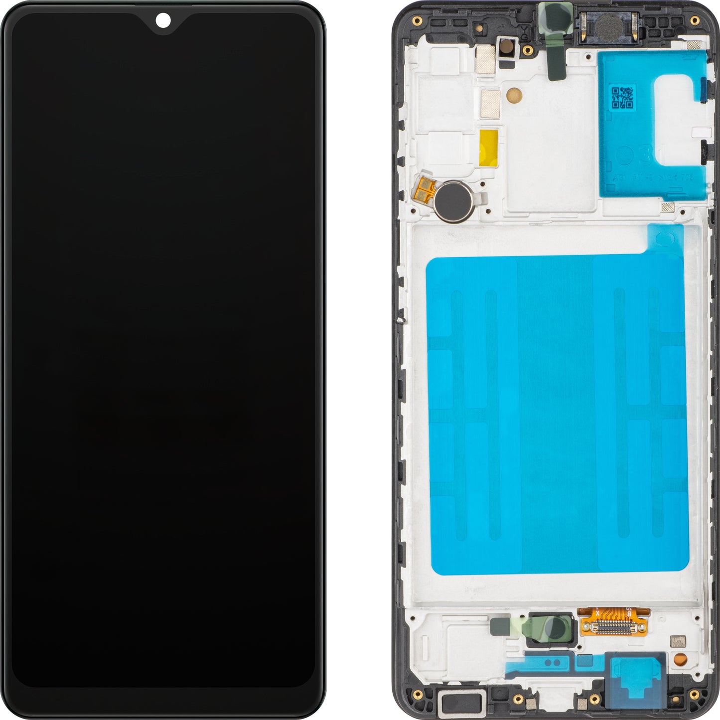 Zaslon s dodirnim zaslonom MP kompatibilan s Samsung Galaxy A31 A315, s okvirom, OLED verzija, crna