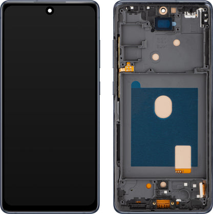 Display s Touchscreenom MP kompatibilan s Samsung Galaxy S20 FE G780, s okvirom, mornarsko plava.