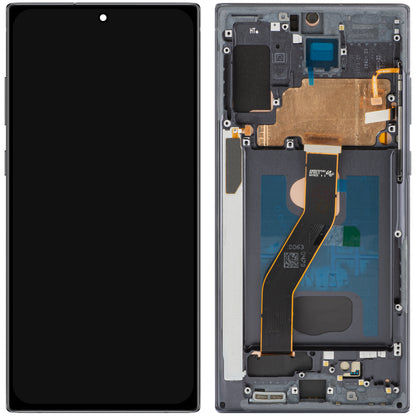 Display s dodirnim zaslonom MP kompatibilan s Samsung Galaxy Note 10+ N975, s okvirom, OLED verzija, Crni