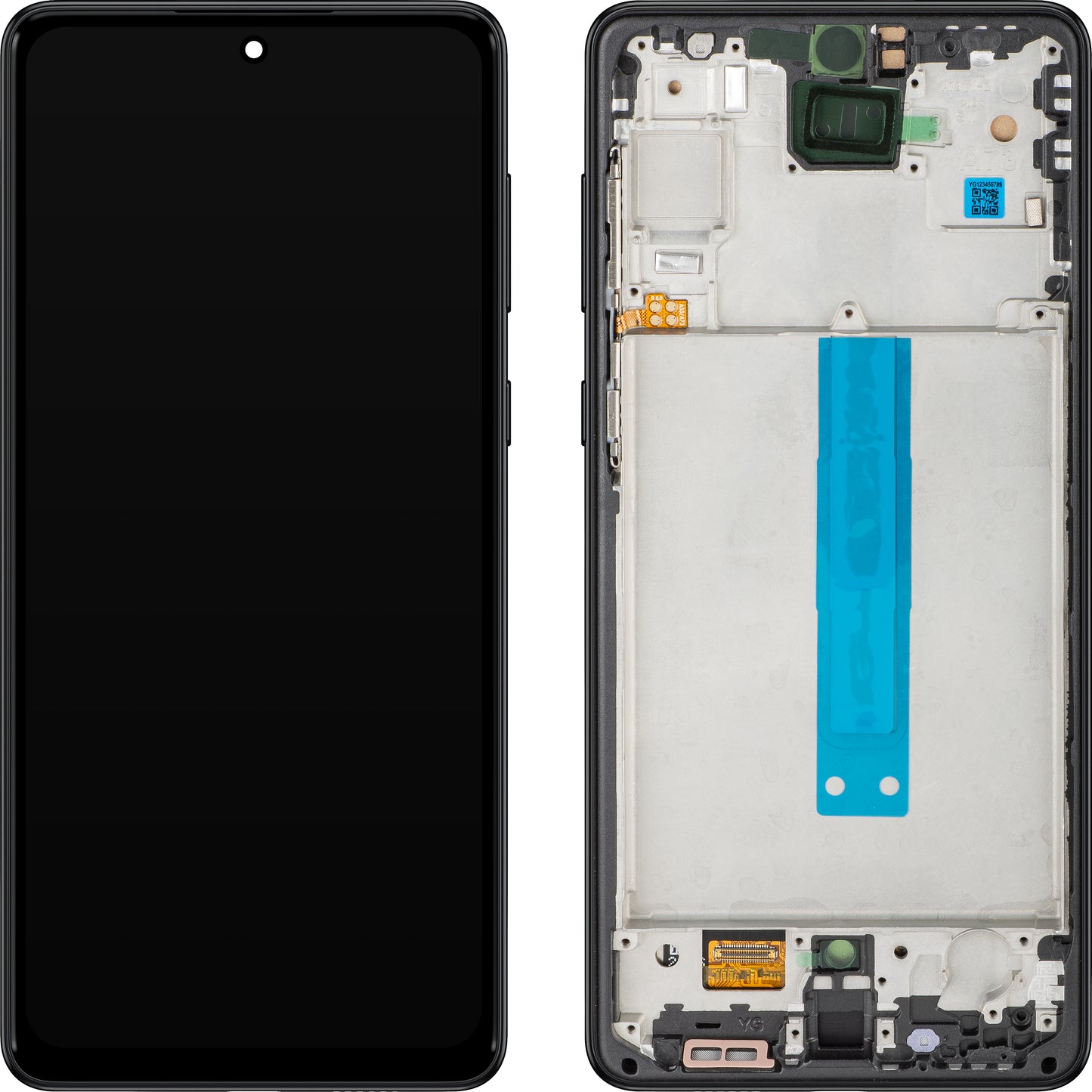 Display s Touchscreenom MP kompatibilan s Samsung Galaxy A73 5G A736, s okvirom, crni