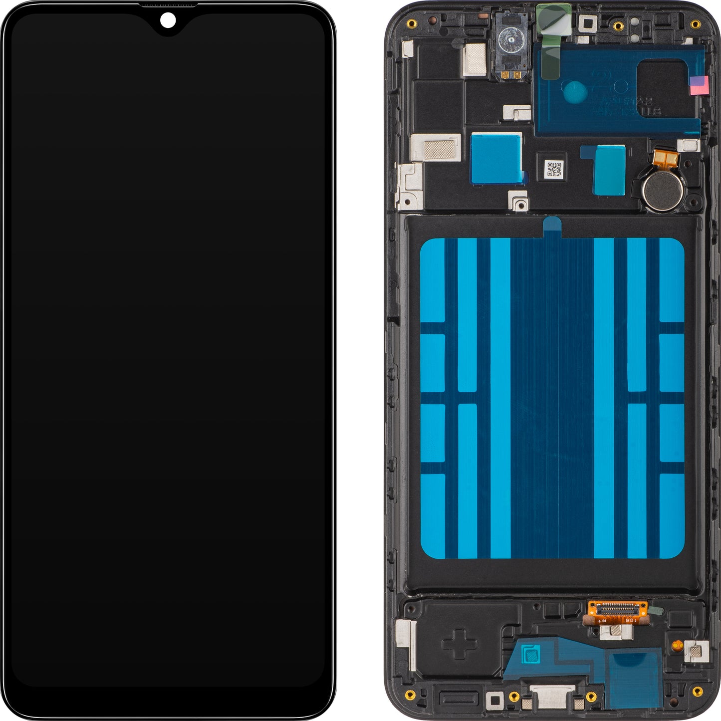 Display s Touchscreenom MP kompatibilan s Samsung Galaxy A20 A205, s okvirom, Crni