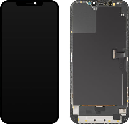 Zaslon s dodirnim zaslonom MP kompatibilan s Apple iPhone 12 Pro Max, s okvirom, OLED dijagnostička verzija, crni