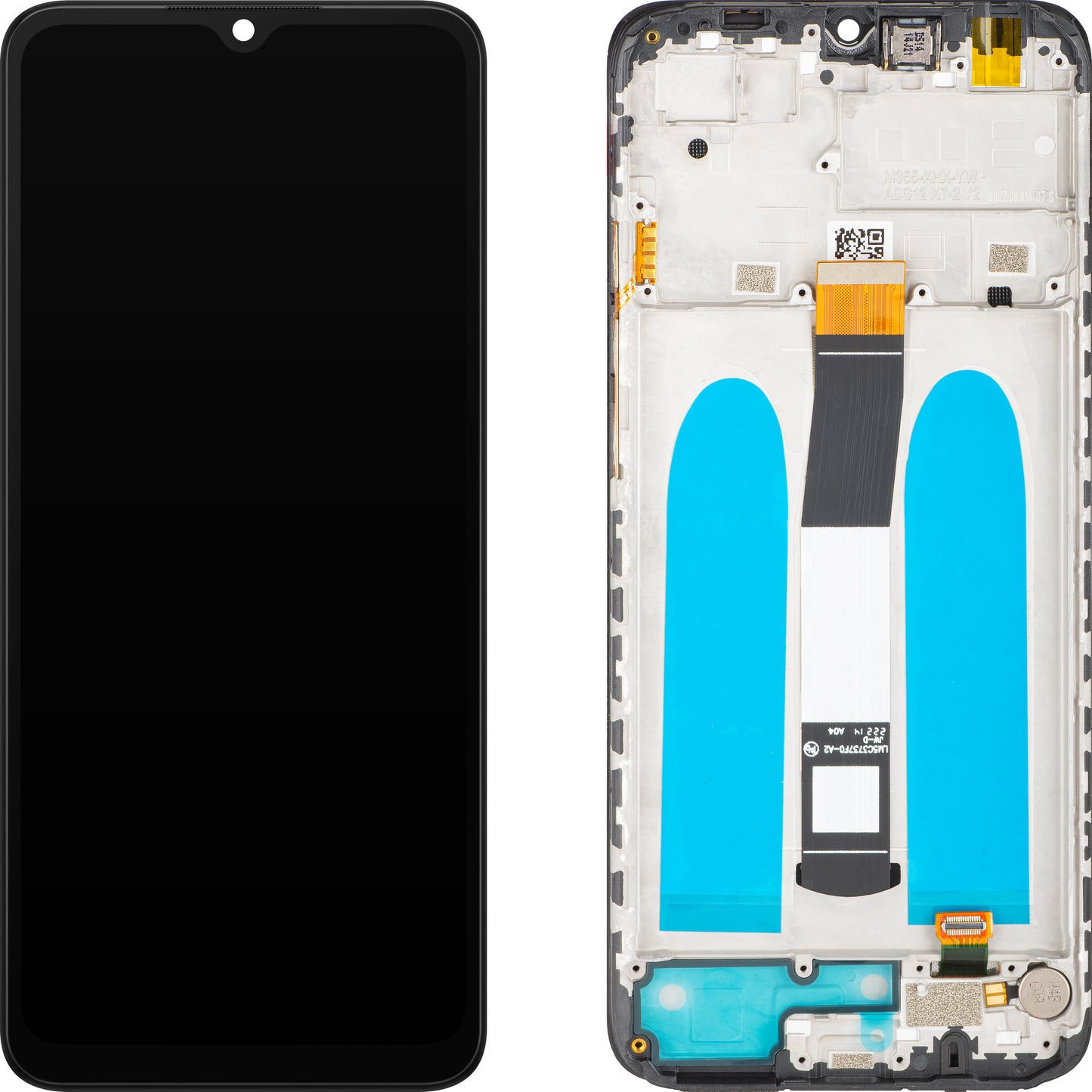 Display s Touchscreenom MP kompatibilan s Xiaomi Poco C40 / Redmi 10 Power / 10C, s okvirom, crni
