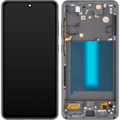 Zaslon s dodirnim zaslonom MP kompatibilan s Samsung Galaxy S21 FE 5G G990, s okvirom, OLED verzija, crni