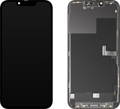 Zaslon s dodirnim zaslonom MP kompatibilan s Apple iPhone 13 Pro, s okvirom, OLED FHD dijagnostička verzija, crni