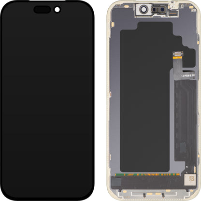 Zaslon s MP zaslonom osjetljivim na dodir kompatibilan s Apple iPhone 17 Pro, s okvirom, OLED FHD IC Movable verzija, Crna