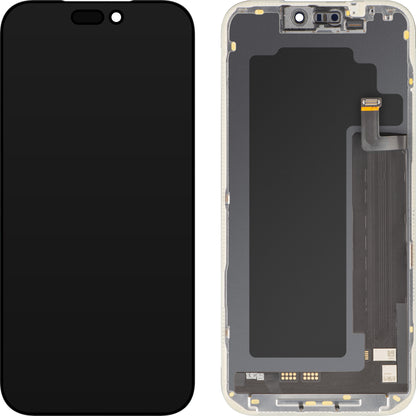 Zaslon s MP zaslonom osjetljivim na dodir kompatibilan s Apple iPhone 17 Pro Max, s okvirom, Soft OLED FHD IC Movable verzija, Crna