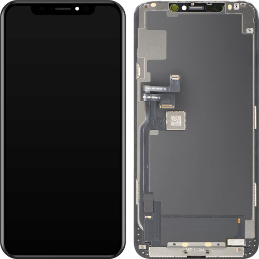 Zaslon s MP zaslonom osjetljivim na dodir kompatibilan s Apple iPhone 11 Pro Max, s okvirom, verzija OLED FHD IC Movable, crna