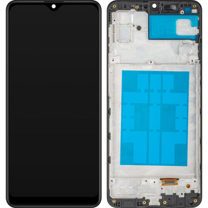 Zaslon s dodirnim zaslonom MP kompatibilan sa Samsung Galaxy M32 M325, s okvirom, crni
