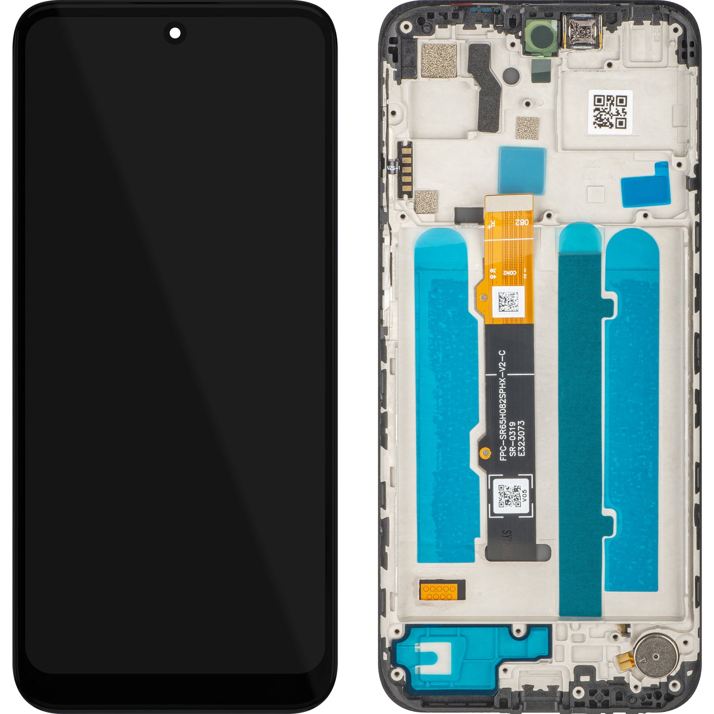 Zaslon s dodirnim zaslonom MP kompatibilan s Motorola Moto G41, s okvirom, crni