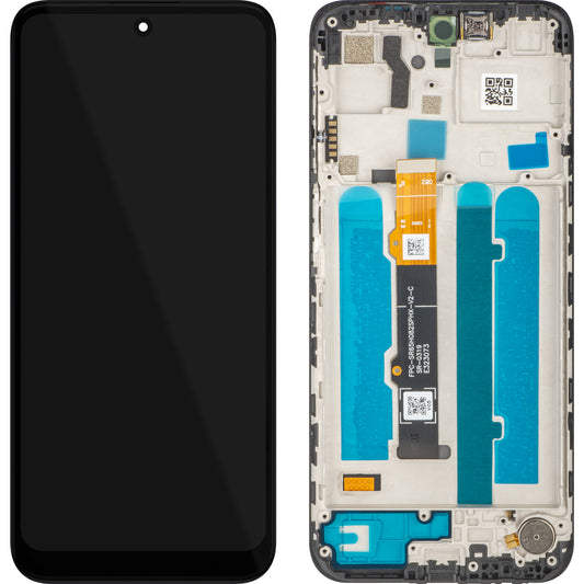 Zaslon s dodirnim zaslonom MP kompatibilan s Motorola Moto G41, s okvirom, crni