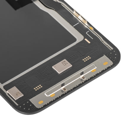 Zaslon s dodirnim zaslonom MP kompatibilan s Apple iPhone 13 Pro, s okvirom, Soft OLED IC Movable verzija 120Hz FHD, Crna