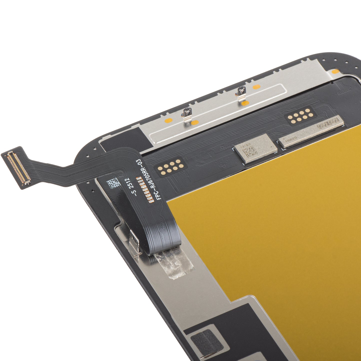 Zaslon s dodirnim zaslonom MP kompatibilan s Apple iPhone 15 Plus, s okvirom, verzija Soft OLED FHD IC Movable, crna