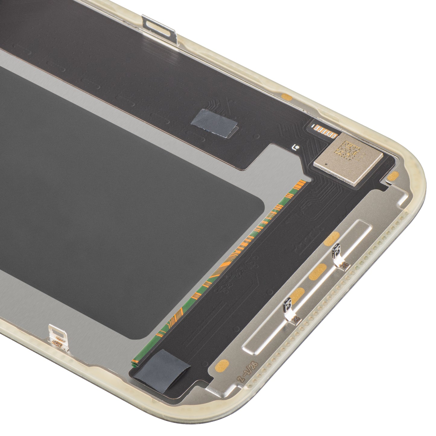 Zaslon s MP zaslonom osjetljivim na dodir kompatibilan s Apple iPhone 17 Pro, s okvirom, OLED FHD IC Movable verzija, Crna