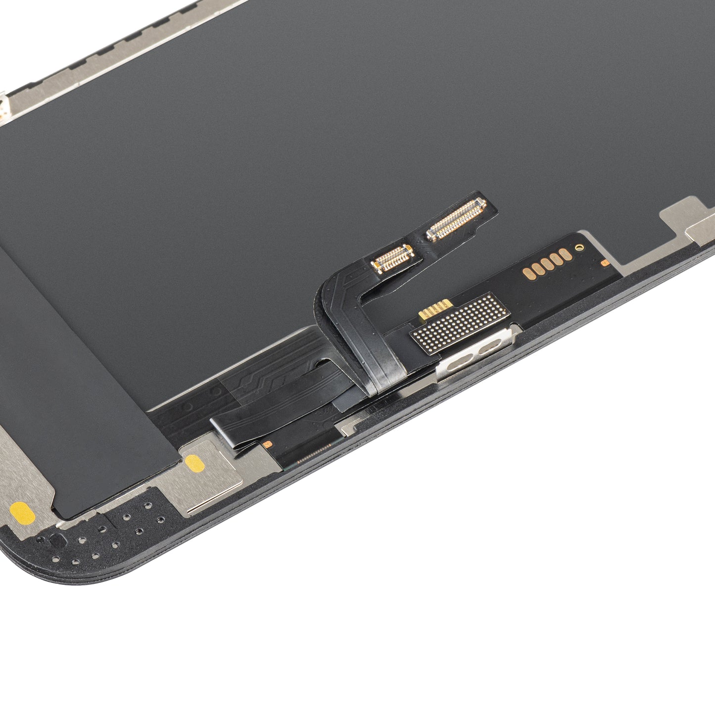 Zaslon s dodirnim ekranom MP kompatibilan s Apple iPhone 12 / 12 Pro, s okvirom, OLED FHD IC Movable verzija, crna