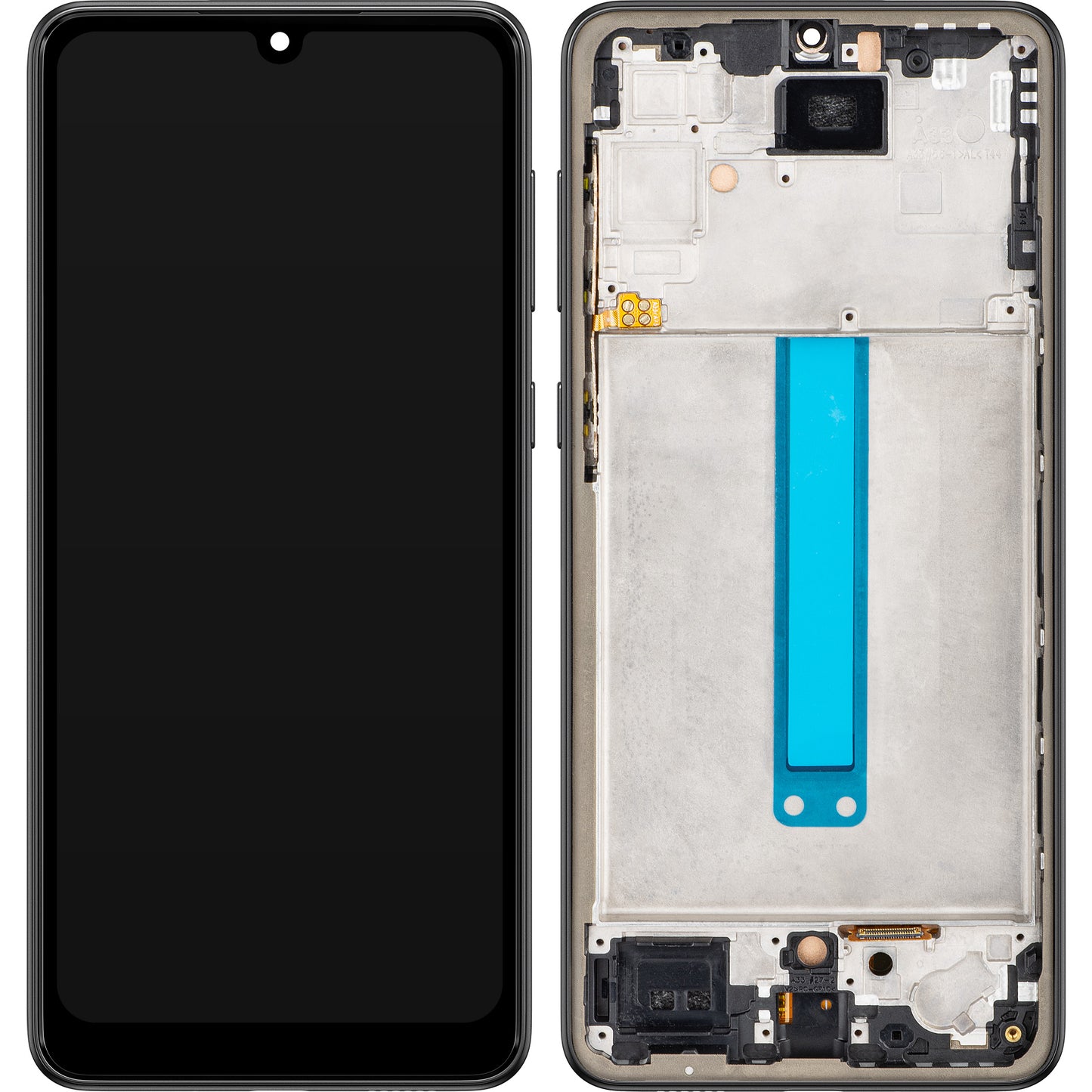 Zaslon s dodirnim ekranom MP kompatibilan s Samsung Galaxy A33 5G A336, s okvirom, crni