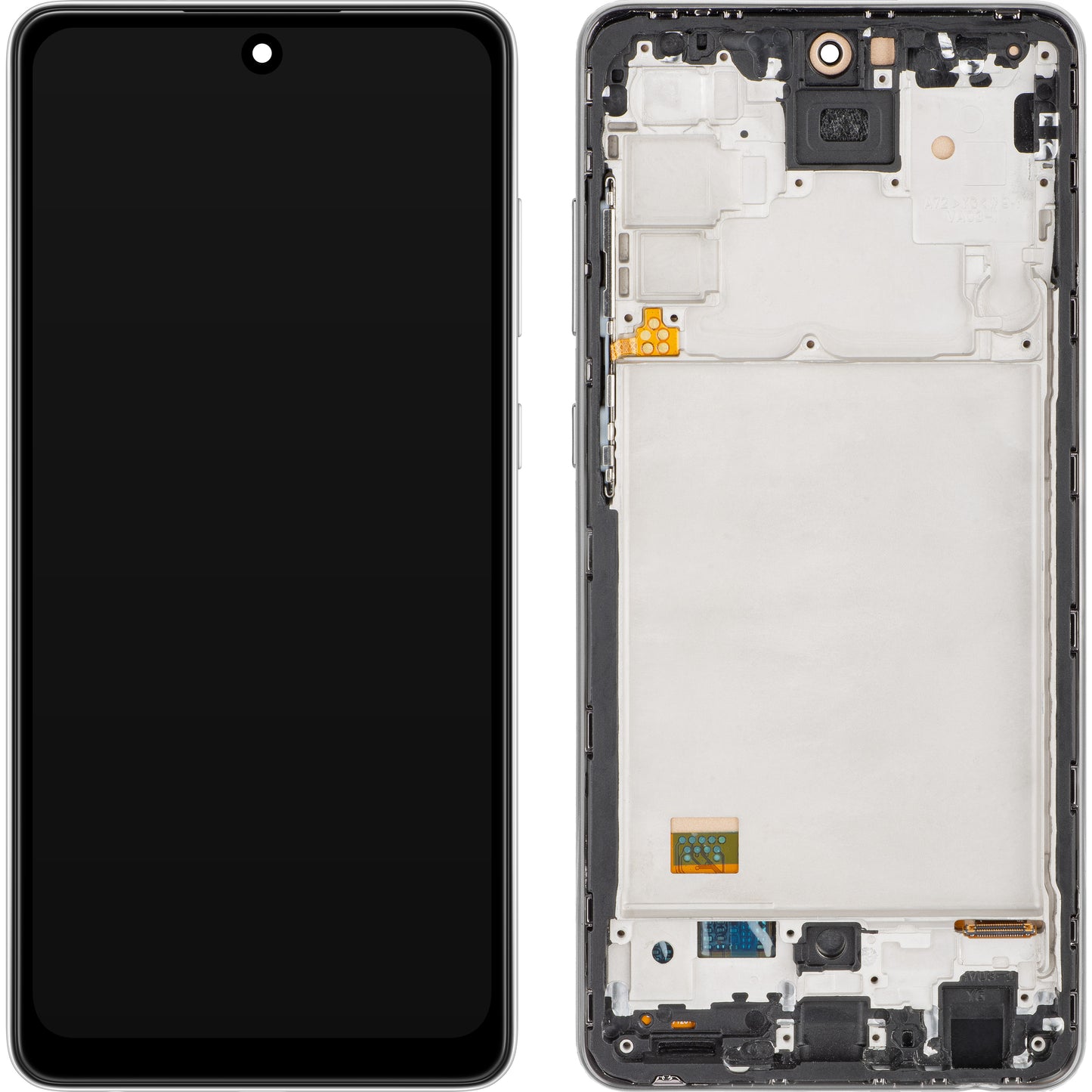 Zaslon s dodirnim ekranom MP kompatibilan s Samsung Galaxy A72 5G A726 / A72 A725, s okvirom, crni