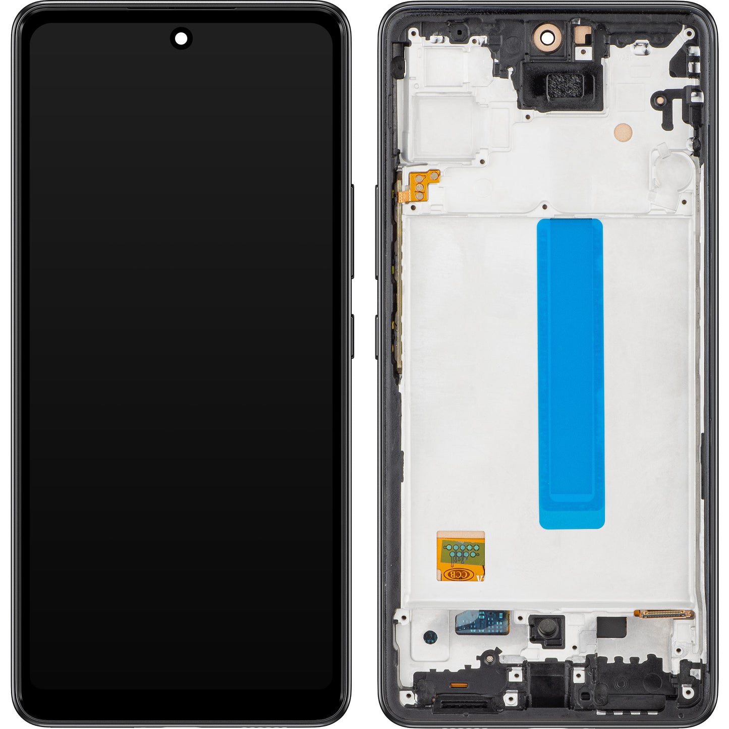 Zaslon s dodirnim ekranom MP kompatibilan sa Samsung Galaxy A53 5G A536, s okvirom, crni