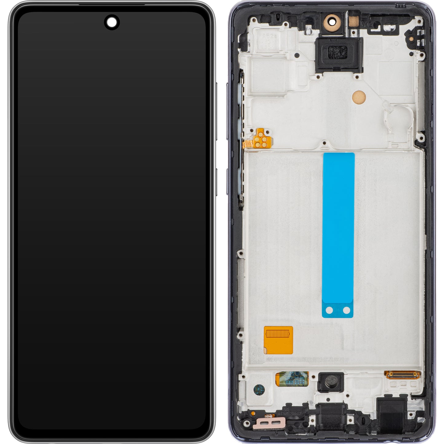Zaslon s dodirnim ekranom MP kompatibilan s Samsung Galaxy A52 5G A526 / A52 A525 / A52s 5G A528, s okvirom, crni