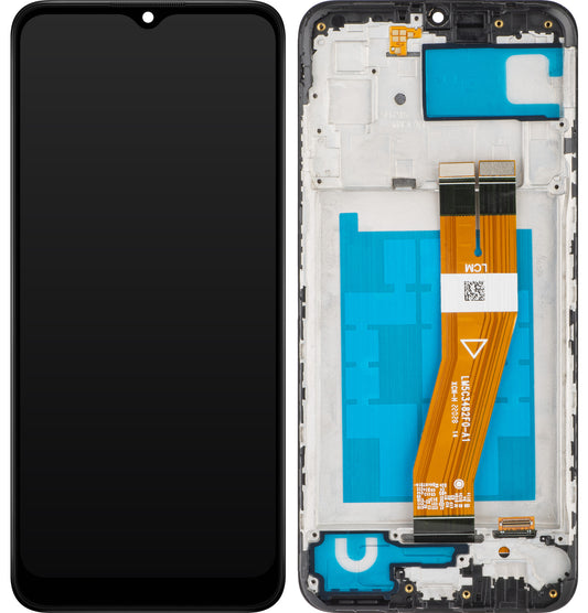 Zaslon s dodirnim ekranom MP kompatibilan s Samsung Galaxy A03 A035, s okvirom, Verzija F, Crni