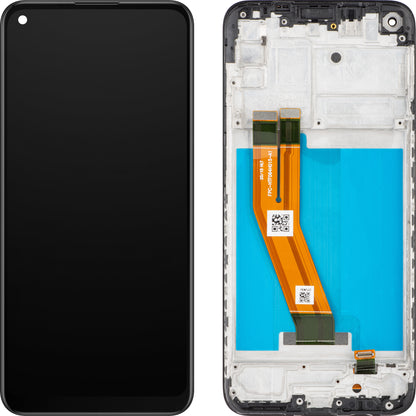 Zaslon s dodirnim ekranom MP kompatibilan s Samsung Galaxy A11 A115 / M11 M115, s okvirom, crni