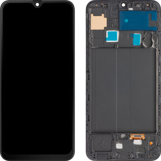Zaslon s dodirnim ekranom MP kompatibilan s Samsung Galaxy A50 A505, s okvirom, crni