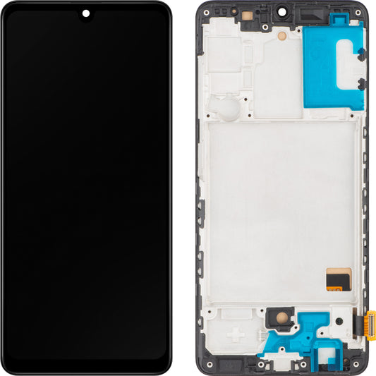 Zaslon s dodirnim ekranom MP kompatibilan s Samsung Galaxy A41 A415, s okvirom, crni