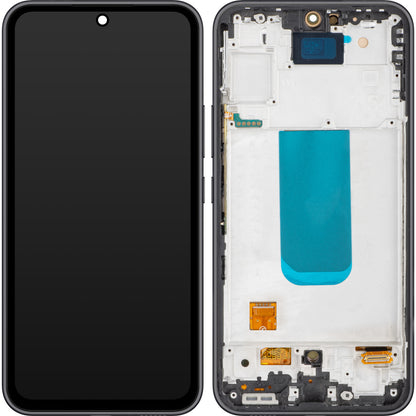 Zaslon s dodirnim ekranom MP kompatibilan s Samsung Galaxy A54 A546, s okvirom, OLED verzija, crna (grafit)