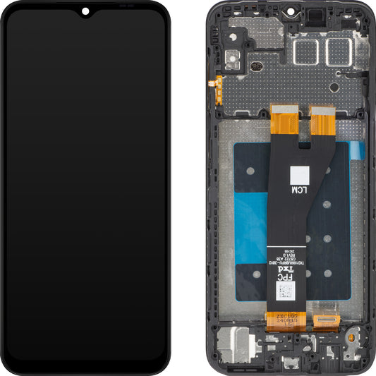 Zaslon s dodirnim ekranom MP kompatibilan s Samsung Galaxy A14 5G A146, s okvirom, crni