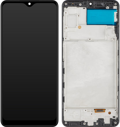 Zaslon s dodirnim ekranom MP kompatibilan s Samsung Galaxy A22 A225, s okvirom, OLED verzija, crni