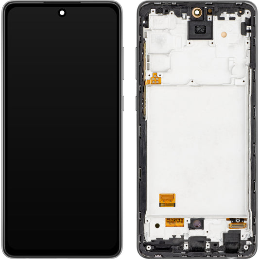 Zaslon s dodirnim ekranom MP kompatibilan s Samsung Galaxy A72 5G A726 / A72 A725, s okvirom, OLED verzija, crni