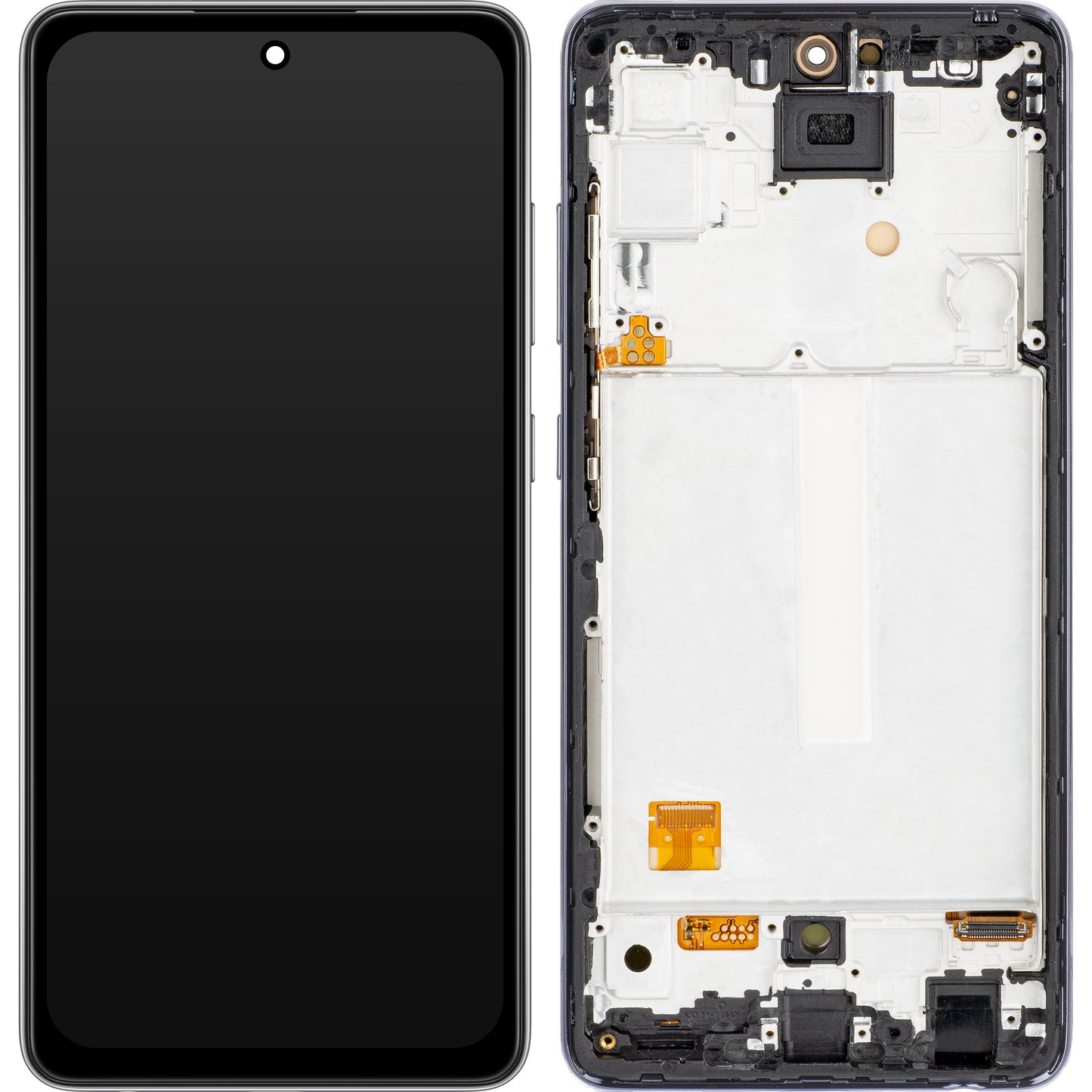 Zaslon s dodirnim ekranom MP kompatibilan sa Samsung Galaxy A52 5G A526 / A52 A525 / A52s 5G A528, s okvirom, OLED verzija, crni