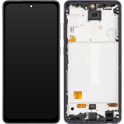 Zaslon s dodirnim ekranom MP kompatibilan sa Samsung Galaxy A52 5G A526 / A52 A525 / A52s 5G A528, s okvirom, OLED verzija, crni