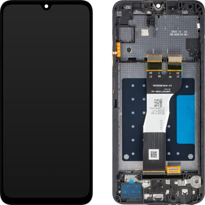 Zaslon s dodirnim ekranom MP kompatibilan s Samsung Galaxy A05s A057, s okvirom, crni
