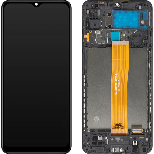 Zaslon s dodirnim ekranom MP kompatibilan s Samsung Galaxy M12 M127, s okvirom, crni