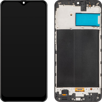 Zaslon s dodirnim ekranom MP kompatibilan s Samsung Galaxy M21 M215 / M30 M305 / M30s M307 / M31 M315, s okvirom, OLED verzija, crni