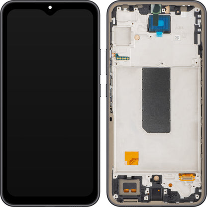 Zaslon s dodirnim ekranom MP kompatibilan s Samsung Galaxy A34 A346, s okvirom, crni (grafit)
