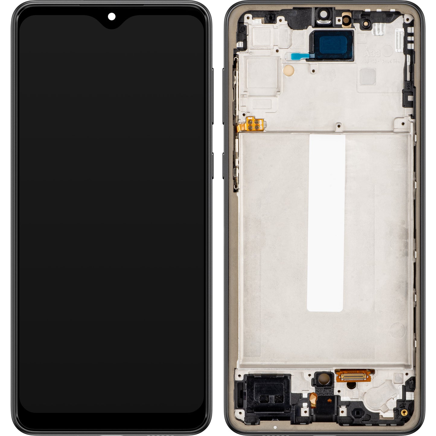 Zaslon s dodirnim ekranom MP kompatibilan s Samsung Galaxy A33 5G A336, s okvirom, OLED verzija, crni