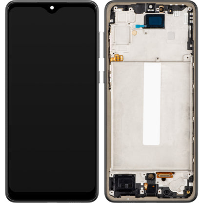 Zaslon s dodirnim ekranom MP kompatibilan s Samsung Galaxy A33 5G A336, s okvirom, OLED verzija, crni