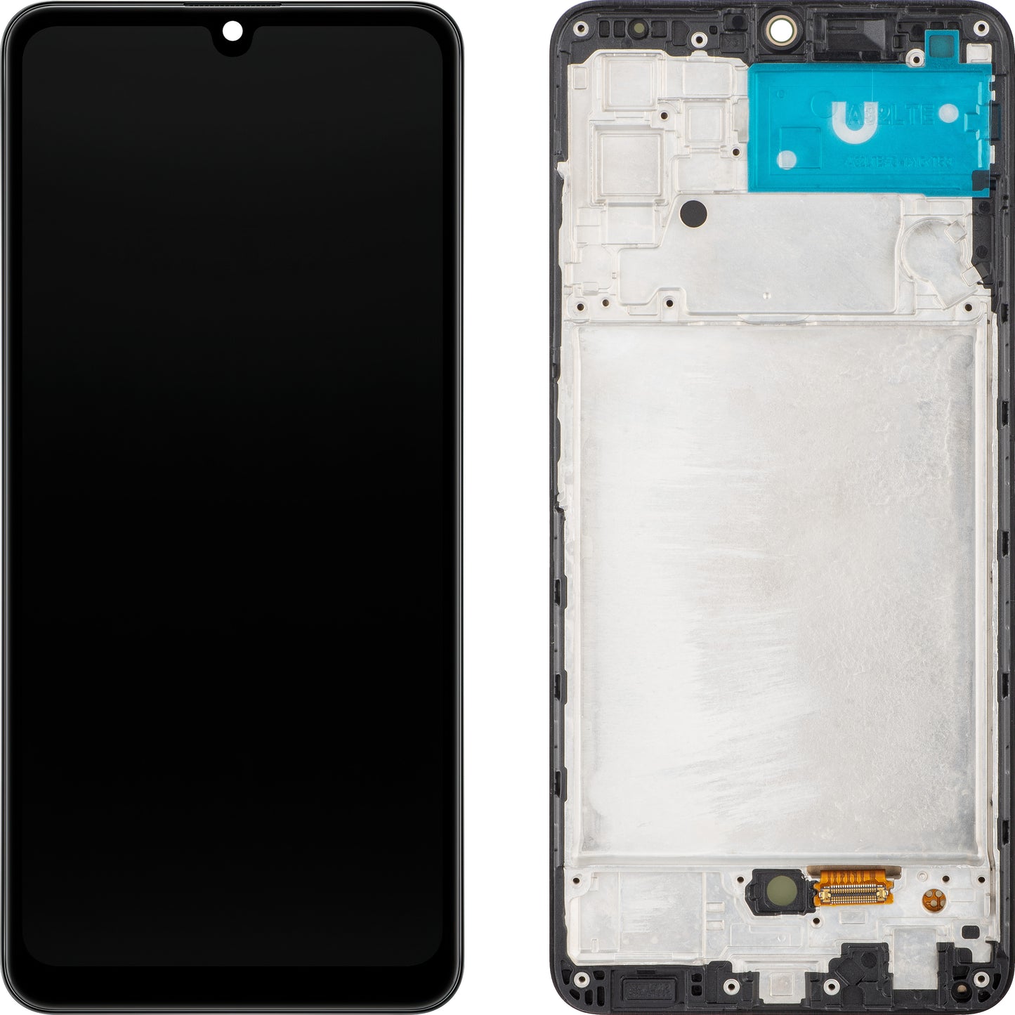 Zaslon s dodirnim ekranom MP kompatibilan s Samsung Galaxy A32 A325, s okvirom, OLED verzija, crni