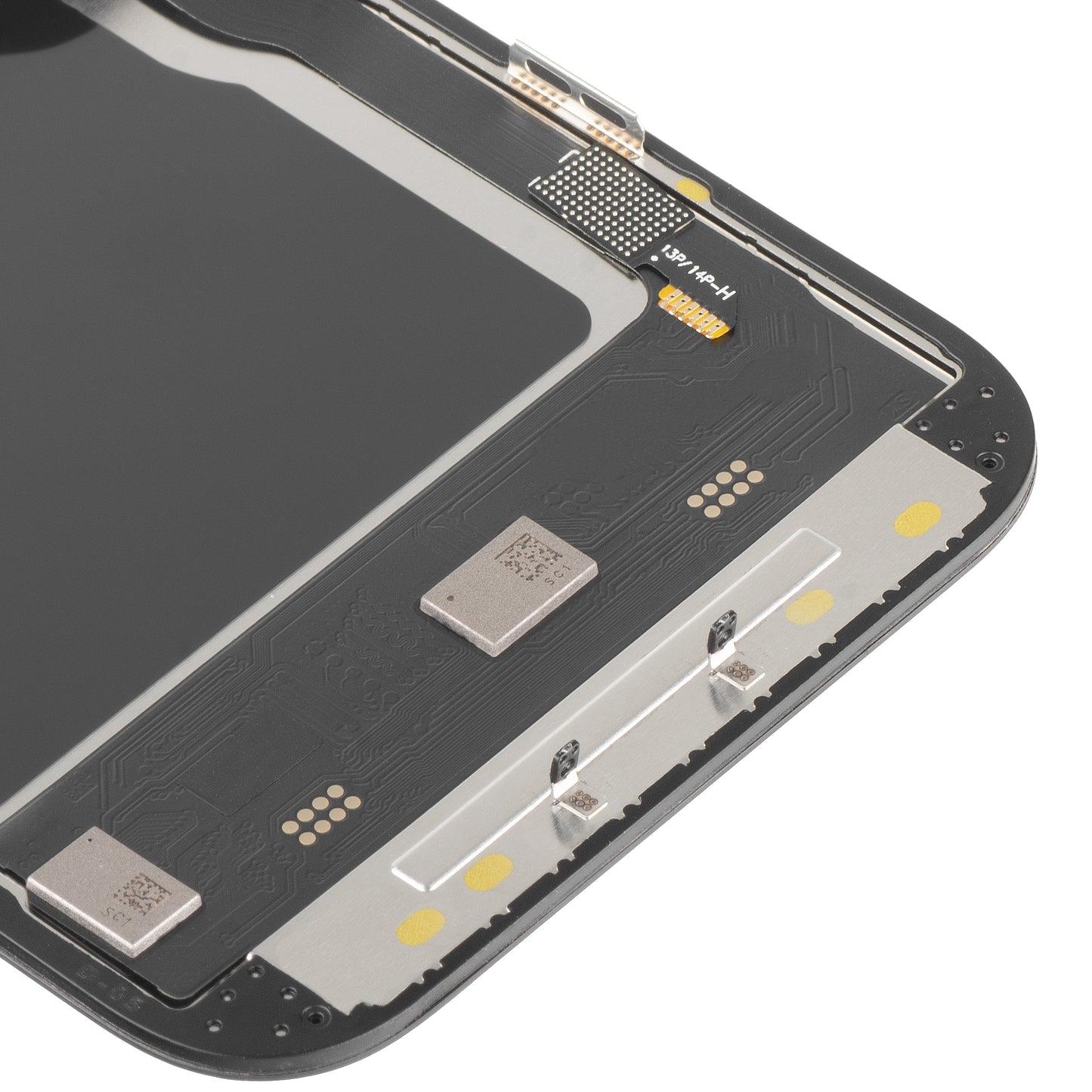 Zaslon s dodirnim zaslonom MP kompatibilan s Apple iPhone 14 Pro, s okvirom, verzija Soft OLED IC Movable 120Hz FHD, crna