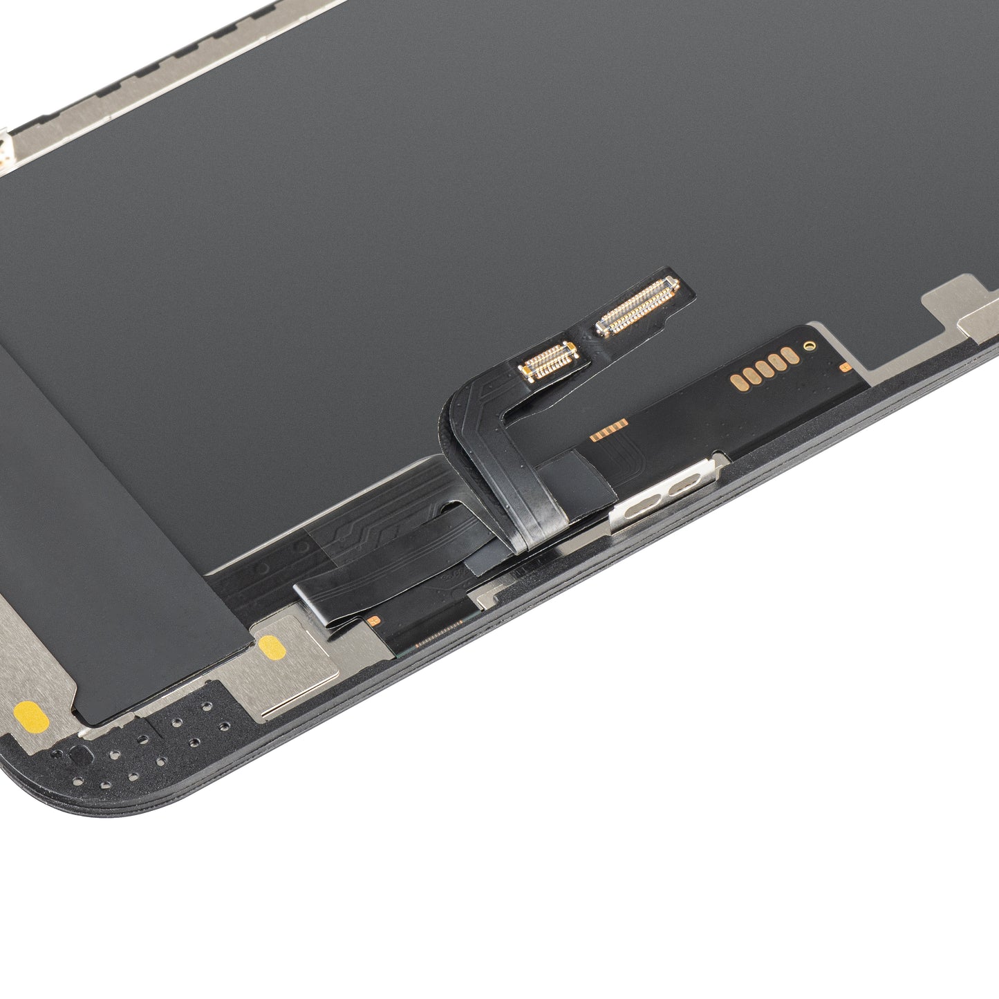 Zaslon s dodirnim ekranom MP kompatibilan s Apple iPhone 12 / 12 Pro, s okvirom, OLED FHD IC Movable verzija, crna