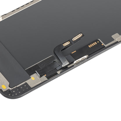 Zaslon s dodirnim ekranom MP kompatibilan s Apple iPhone 12 / 12 Pro, s okvirom, OLED FHD IC Movable verzija, crna
