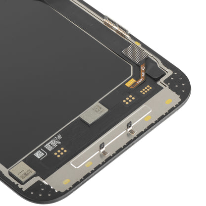 Zaslon s dodirnim zaslonom MP kompatibilan s Apple iPhone 13 Pro Max, s okvirom, verzija Soft OLED IC Movable 120Hz FHD, crna