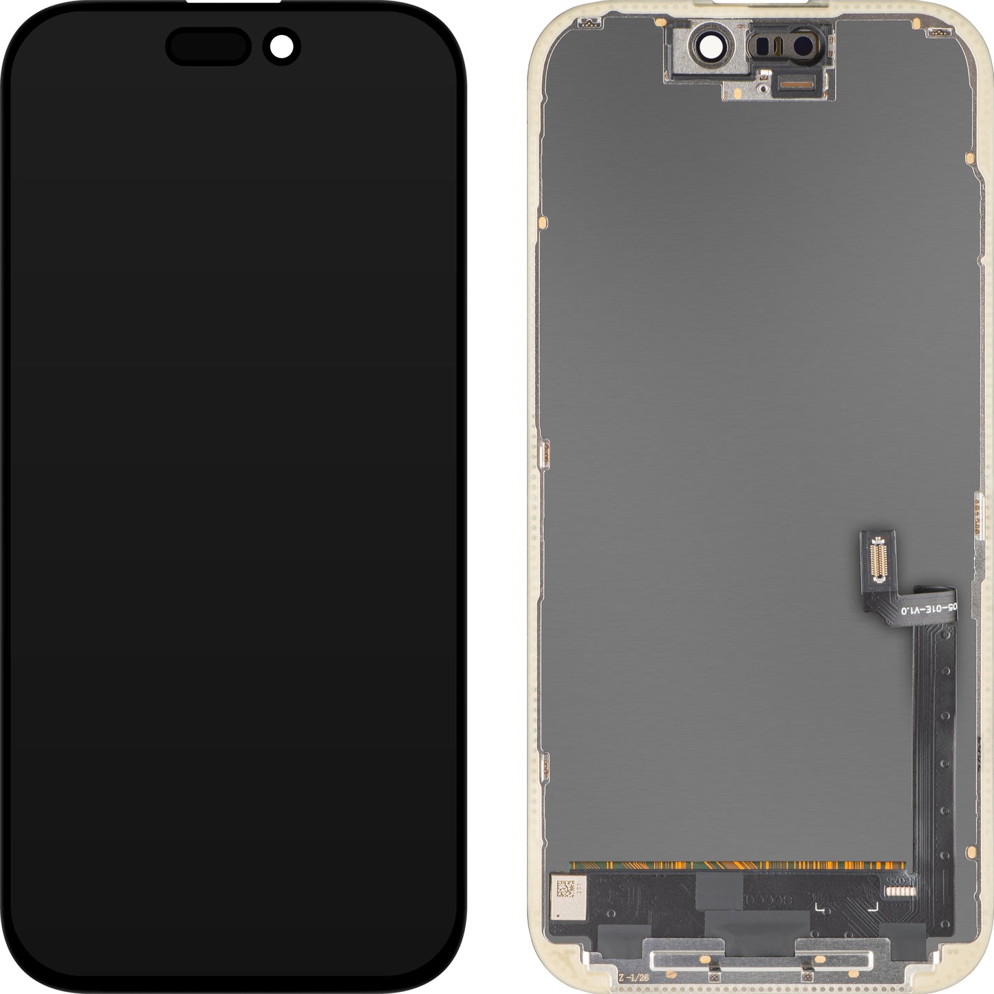 Zaslon s MP zaslonom osjetljivim na dodir kompatibilan s Apple iPhone 17, s okvirom, OLED FHD IC Movable verzija, crna