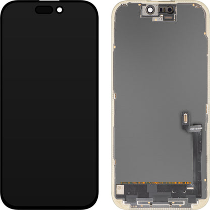 Zaslon s MP zaslonom osjetljivim na dodir kompatibilan s Apple iPhone 17, s okvirom, OLED FHD IC Movable verzija, crna