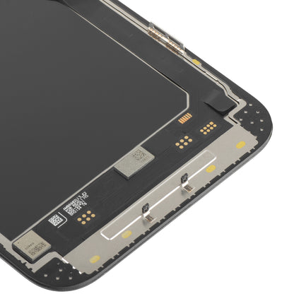 Zaslon s dodirnim zaslonom MP kompatibilan s Apple iPhone 13 Pro Max, s okvirom, verzija Soft OLED IC Movable 120Hz FHD, crna