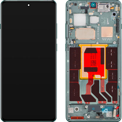 Display s Touchscreenom OnePlus 12, s Okvirom, Zelena (Flowy Emerald), Service Pack 621029000117