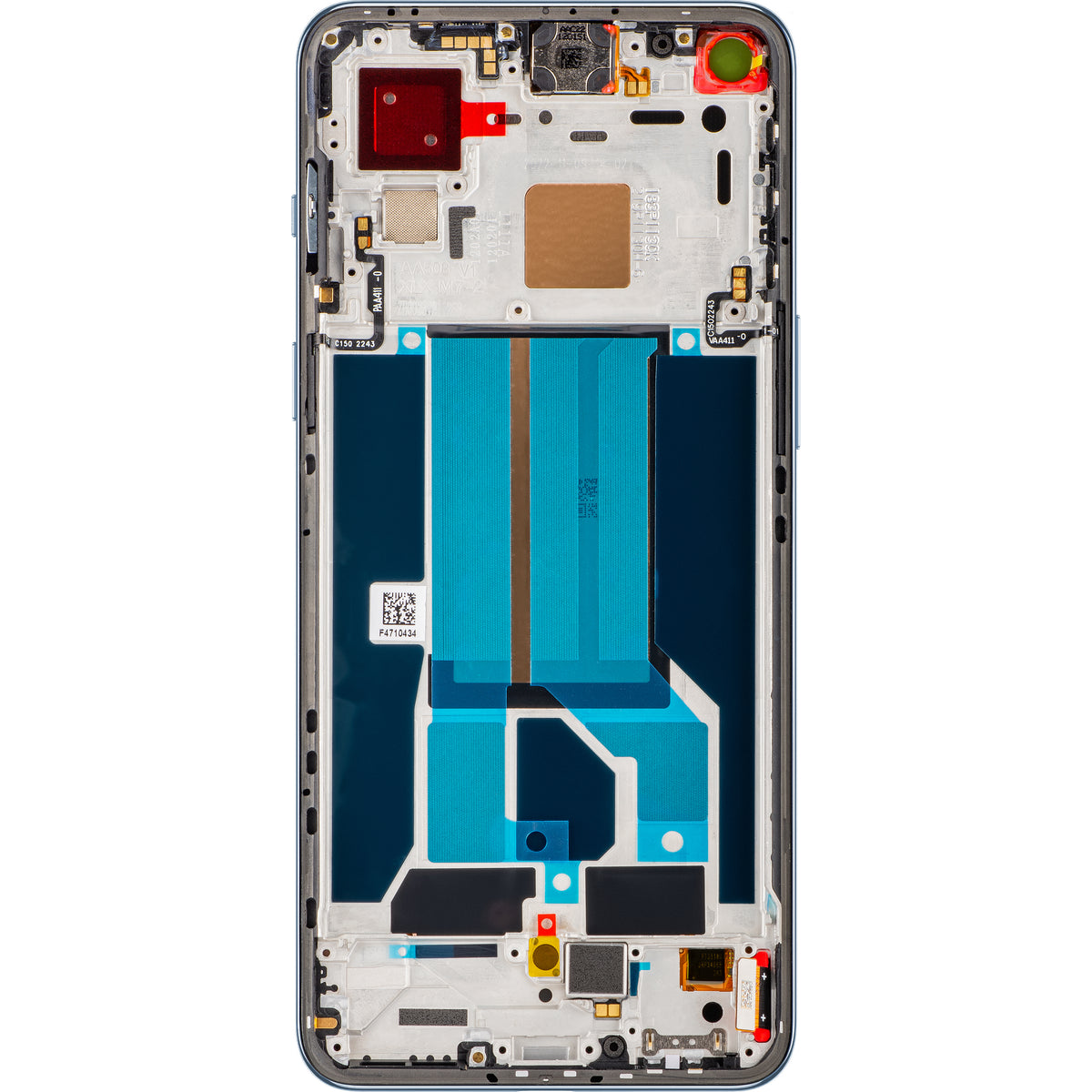Zaslon s dodirnim zaslonom OnePlus Nord 2 5G, s okvirom, Plava (Blue Haze), Service Pack 4907924